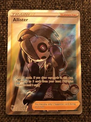Allister 179/185 Vivid Voltage Full Art Trainer Pokemon Ultra Rare Pack Fresh - Image 1 of 2