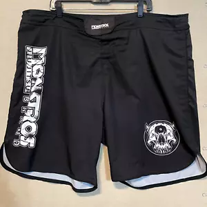 Monstros Jiu Jitsu Brand MMA Mixed Martial Arts Training Shorts Black Size 5X - Picture 1 of 9