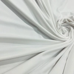 White lining fabric for Swimwear 85 Polyester 15 Spandex 120gsm 4Way Stre - Picture 1 of 5