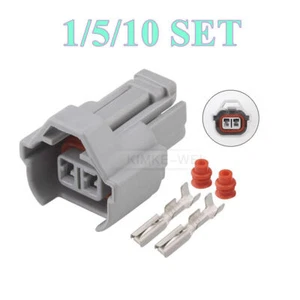 Set Spina Connettore Femmina Iniettore Carburante Auto Sumitomo 2 Pin/Way per Nippon Denso - Foto 1 di 2