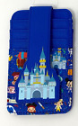 Nwt Disney Parks Cinderella's Castle Chibi Card Wallet Id Holder Rfid Blocking