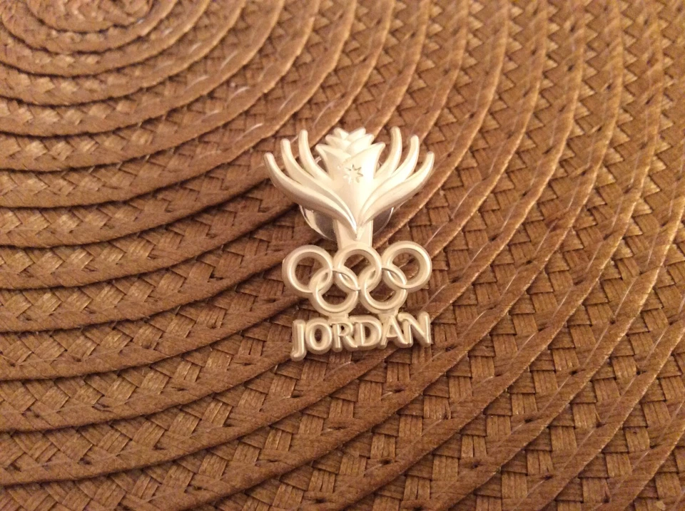 Paris 2024 olympic games PIN  NOC JORDAN NEW -1  WHITE - Image 1 of 1