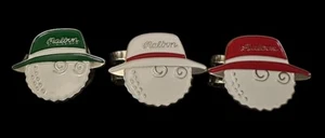 MALBON Golf Marker Bucket Hat Ball Marker Magnetic Hat Clip-Set Of 3 - Picture 1 of 2