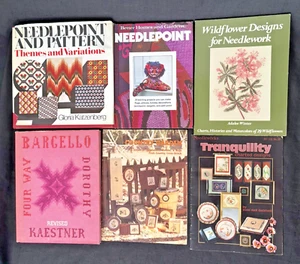 Lot of 6 Books with Needlepoint Instruction and Patterns - Bild 1 von 1