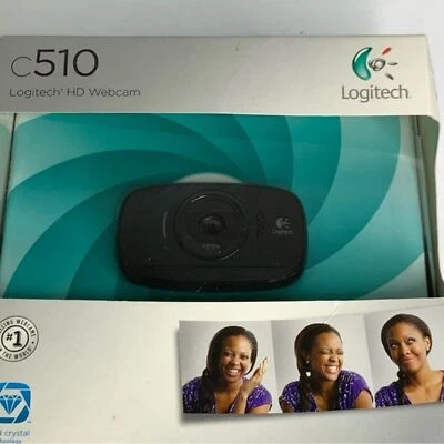 Logitech HD Webcam c510 Dazzling Photos 1 click upload to U-Tube or FB New n Box - Image 1 of 4