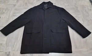 Abrigo Pierre Balmain Talla EU 44 Mediano Negro Chaqueta Pesada En muy buena condición - Imagen 1 de 12