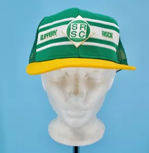 VTG NOS 1980s 1990s SRSC The Rock Snapback Sports Cap / Hat Sz L Slippery Rock - Picture 1 of 8