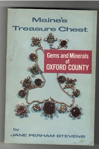 *uncmn* JANE PERHAM STEVENS-1972-MAINE'S TREASURE CHEST (sftcvr) GEMS / MINERALS - Picture 1 of 3