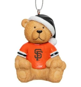 San Francisco Giants Christmas Tree Holiday Ornament New Jersey Teddy Bear Santa - Picture 1 of 2