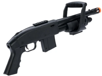 EVIKE Mossberg Licensed M590 Chainsaw Airsoft Shotgun by Cybergun (Color: Black)