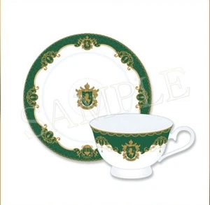 Taza de té de mayordomo negro platillo león verde dormitorio Kuji internado arco - Imagen 1 de 3