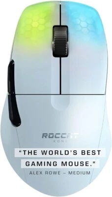 ROCCAT Kone Pro Wired Optical Gaming Mouse - White - Image 1 of 4