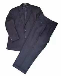 Haspel Suit Men Black Size 44 - Picture 1 of 14