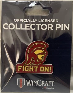 USC TROJANS FIGHT ON ! LAPEL COLLECTOR PIN NEW WINCRAFT - Picture 1 of 1