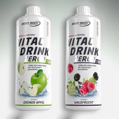 Best Body Low Carb Vital Drink 2 x 1 Ltr. Mineraldrink Sirup ZEROP 12,50€ /Ltr. - Bild 1 von 2