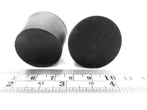 #6 Rubber Stopper No Center Hole, Tapered Plugs 1 1/32 To 1 1/8, 26mm To 29mm - Picture 1 of 12