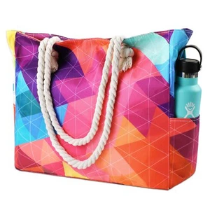 Beach Bag for Women - Large Beach Tote Bag, Waterproof Sandproof Beach Bag wi... - Picture 1 of 5