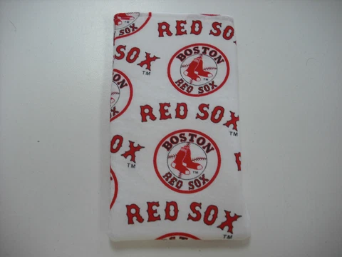 Eyeglass / Sunglass Soft Fabric Case - Boston Red Sox on White - MLB Cover