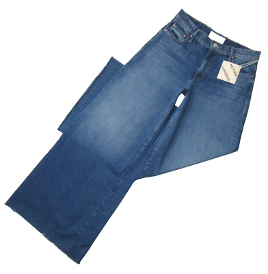 Pantalones de mezclilla Mother The Swisher Sneak Fray in Punch Buggy pierna ancha 28 nuevos con etiquetas Foto 1 de 4