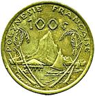 French Polynesia 100 Francs Coin | Marianne | Native Boat | 2006 - 2019