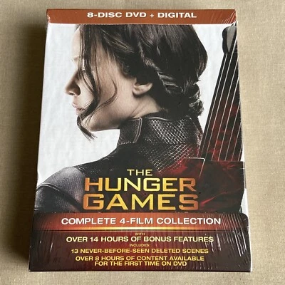 The Hunger Games Complete Trilogy 1-4 (DVD & Digital NEW 8-Disc Set) Mockingjay+ - Image 1 of 4