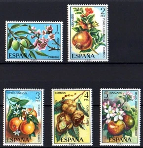 U9673 SPAIN 1975 Flora (IV): Fruit Blossoms and Fruits MNH - Picture 1 of 1