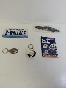 Rusty Wallace Lot Of Memorabilia #2 Nascar  Keychains - Picture 1 of 12