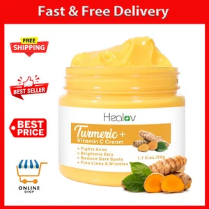 Turmeric Face Cream for Face & Body - All Natural Turmeric Skin Brightening - Picture 1 of 9