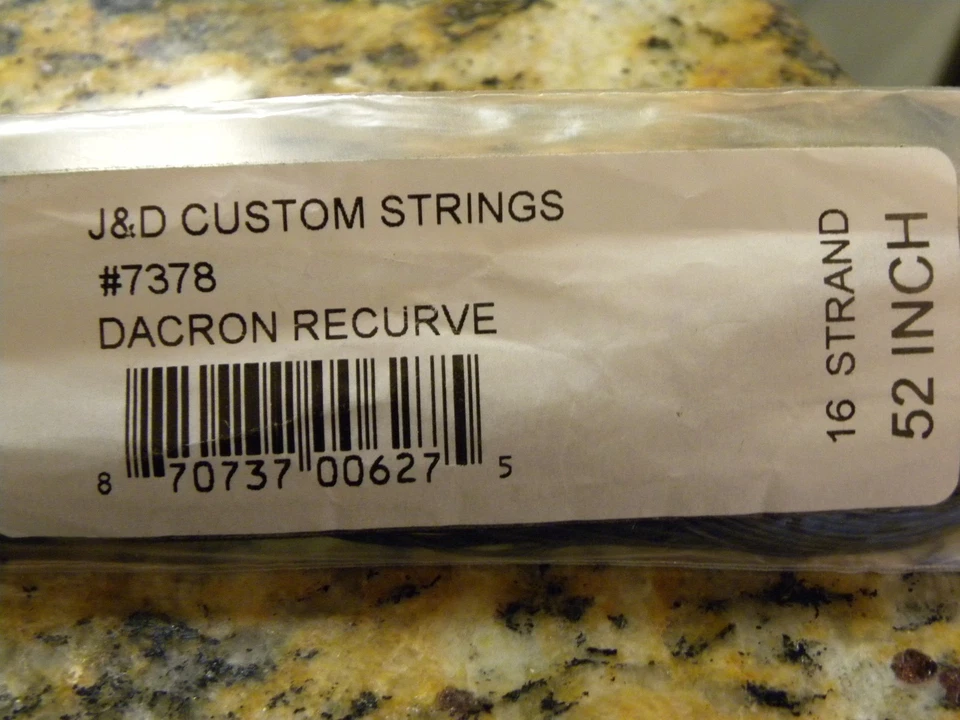 J & D Custom Strings #7378 Dacron Compound 16 Strand 52" Foto 1 de 1