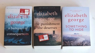 Inspector Lynley Series Books 19-21  by Elizabeth George 3 Large Paperback - image 1 of 4