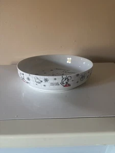 Disney ~ Skizzenbuch - Mickey Mouse Weihnachten 9,5" große Servierschüssel  - Bild 1 von 4