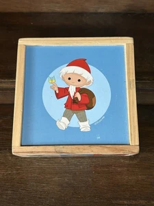 Holz - Bilderwürfel 9 Stück Sandmann und Freunde Holzkiste Vorlagen  s. Fotos * - Bild 1 von 14