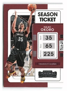 2021-22 Panini Contenders #96 Isaac Okoro Cleveland Cavaliers - Picture 1 of 2
