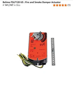 Belimo FSNF120 Federrücklauf Feuer Rauchdämpfer Stellantrieb AC 120V 50/60Hz 70 in-lb - Bild 1 von 1