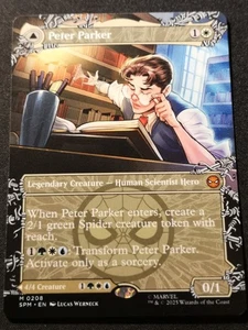 Peter Parker / Amazing Spider-Man - Borderless - SPM - MTG - EN - NM - 0208 - Picture 1 of 2