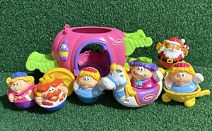 PLAYSKOOL Weebles Storybook World Princess Cinderella Kutsche 6 Figuren & Pferd - Bild 1 von 5