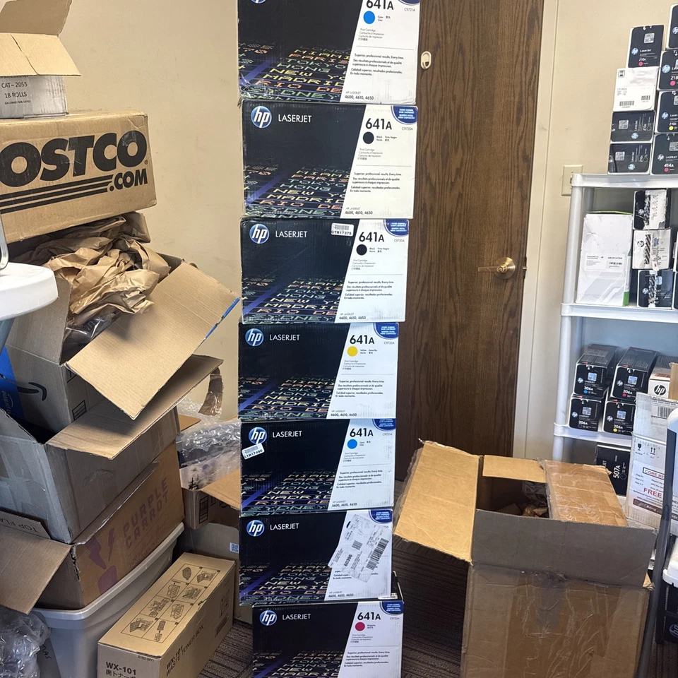 7 - HP 4600 TONERS - 3 - C9720A - 2 C9721A - 1 -C9722A - 1 C9723A - ALL SEALED - Image 1 of 1