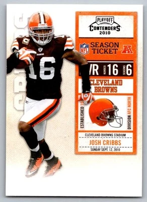 2010 Panini Prestige Inside The Numbers Josh Cribbs Cleveland Browns #5 - Image 1 of 2