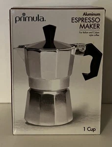 Primula Espressomaschine für 1 Tasse Herdplatte - poliertes Aluminium - Modell PES-3301 "NEU" - Bild 1 von 13