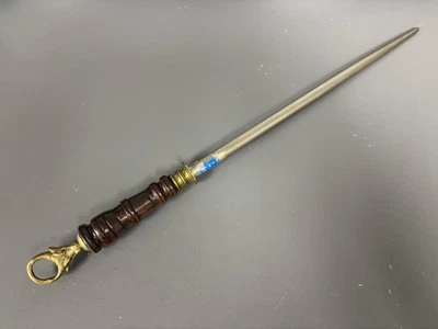 Extremadamente Raro Antiguo Vintage F. Dick Afilador Acero - Figura Latón Cabeza de Toro Foto 1 de 4