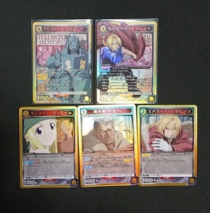 Juego de 5 cartas coleccionables Fullmetal Alchemist Union Arena Edward Alphonse - Imagen 1 de 1