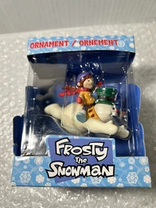 American Greetings Frosty The Snowman Flying With Child Ornament Vintage - Picture 1 of 4