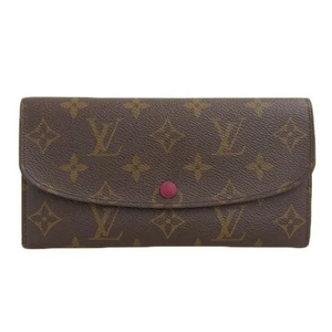 LOUIS VUITTON Monogram Portefeuille Emily M60697 Long Wallet  Hook Snap Auth - Picture 1 of 9