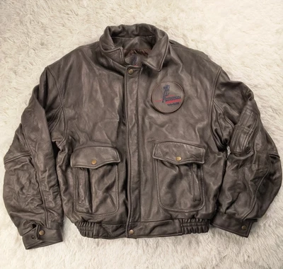 Vintage Citation Mustang model 510 pilot leather jacket - Image 1 of 4