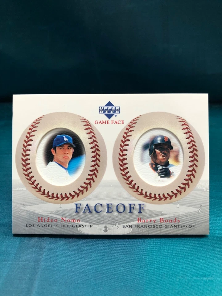 2003 Upper Deck Game Face #183 Hideo Nomo / Barry Bonds LA Dodgers SF Giants - Image 1 of 2