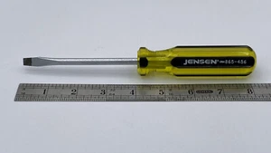 Jensen 865-456 Slotted 4" Screwdriver, Made in USA, Hardened Tip, NOS - Picture 1 of 8