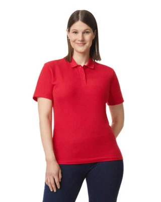 Gildan G648L Ladies Cotton/Polyester Softstyle Double Pique Polo Shirt - Image 1 of 2