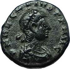 ARCADIUS 388AD Authentic Ancient Genuine Roman Coin VICTORY Angel Captive i66393