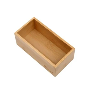 Bamboo Drawer Organizer Kitchen Utensil Organizer Silverware Tray Cutlery Holder - Picture 1 of 8
