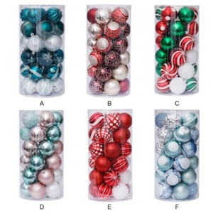 30 Pack Christmas Ball Xmas Tree Ornaments Hanging Baubles Shatterproof Decor - Picture 1 of 24